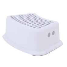 Tabouret de marche empilable en plastique pour enfants, tabouret d'appoint pour cuisine et salle de bain (gris)