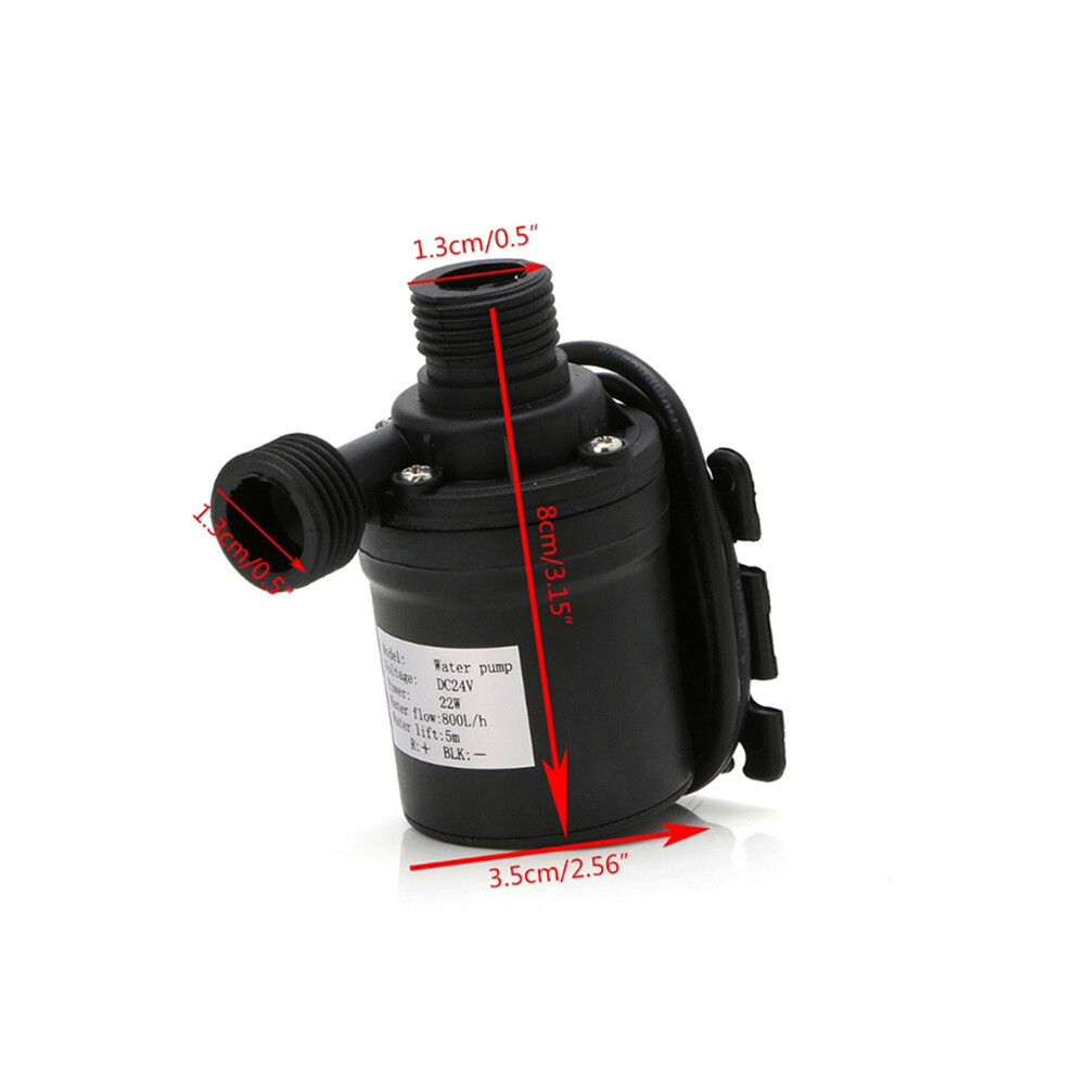 800L/H 5M DC 24V Home Portable Brushless Motor Submersible Water Pump for Cooling System Fountains Heater Mini