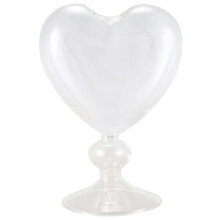 Glass Flower Pots Planter Heart Vase Standing Flower Vase Desktop Decorative Vase Wedding