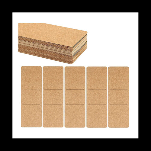 70 Pieces Kraft Bookmark Sleeves Bookmark Holder Diy Resin Bookmarks Blank Display Cards For - View #2