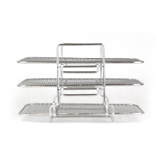 Grille de cuisson empilable à 3 niveaux en acier inoxydable pour ustensiles de cuisine NINJA DZ201 DZ401