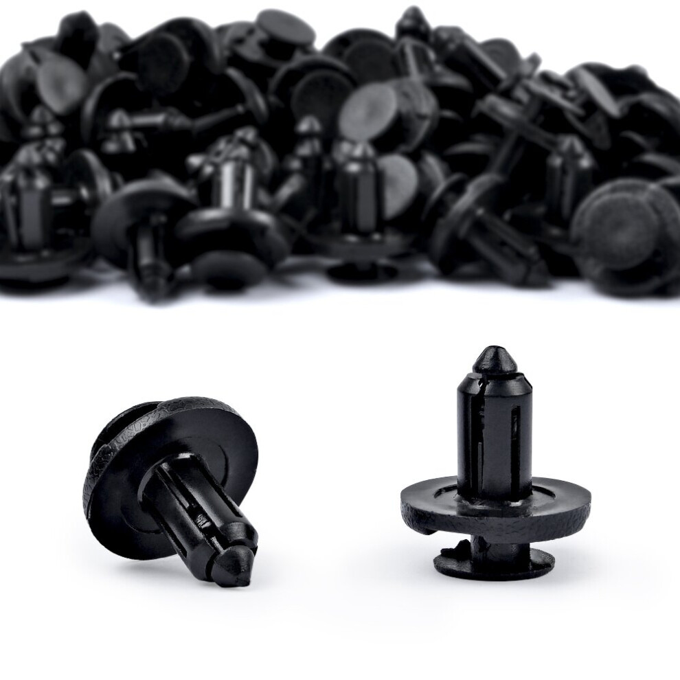 200Pcs Bumper Clips 8Mm Push Flare Fastener For And Plastic Retainer Clips 4763449198863