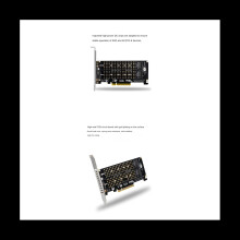 PCI-E X8 Double Disk RAID Card NVME M.2 M KEY SSD Expansion Adapter Extended Dual NVME RAID PCI-E X8 Split Card