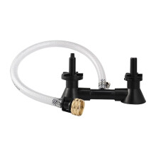 Double Head Wine Rinser Beer Bottle Washer Homebrew Cleaning Equipment Cleaner with Kitchen Faucet Bar Tools