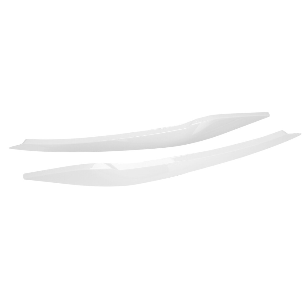 For 2019 2020 2021 Front Headlight Eyelids Eyebrow Trim Sticker White 4763449123742