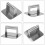 Stainless Steel Press, 5.5 Inch Square Smasher, Professional Griddle Accessories Kit, Grill Press Perfect 6