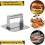 Stainless Steel Press, 5.5 Inch Square Smasher, Professional Griddle Accessories Kit, Grill Press Perfect 2