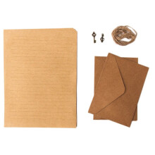 12 Pcs Vintage Kraft Paper Writing Paper European Style Paper for Writing Paper Stationery, Number 16