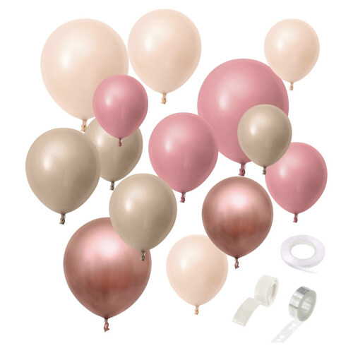 108Pcs Balloons Garland, Birthday Balloons, Blush Balloons Wedding Party Decoration for Retro Boho Wedding Baby Shower