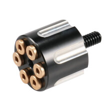 Motorcycle 1/4-20 Rear Screw Bolt M6 Knob Cover for Sportster Wide Glide Street Fatbob Softail Black