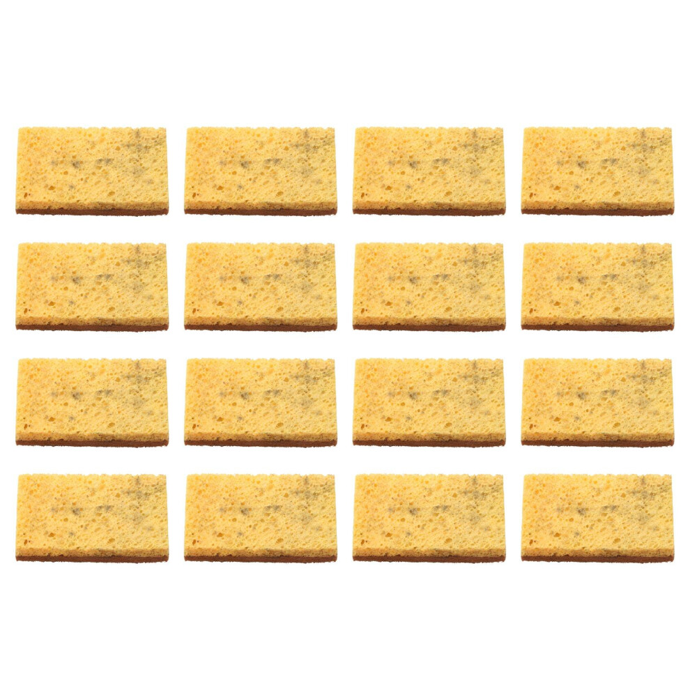 16 Pack,Biodegradable and Compostable Sponges Scouring Pad,Palm Fiber -Friendly Sponge for Kitchen Dishes Cleaning