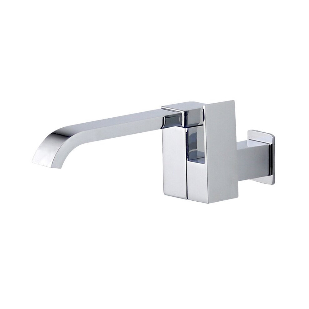 Bathroom Basin Faucet Cold Water Faucet Bathtub Waterfall Spout Sink Faucet Mop Pool Tap -Silver 4763449125647
