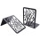 Book Ends, Book Ends for Shelves, Decorative Bookends for Books, Bookends for School, Home Or Office (Black, 1 Pair) 1
