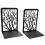 Book Ends, Book Ends for Shelves, Decorative Bookends for Books, Bookends for School, Home Or Office (Black, 1 Pair) 2