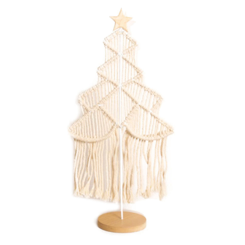 Ornements en macramé tissés à la main pour fenêtre de bureau