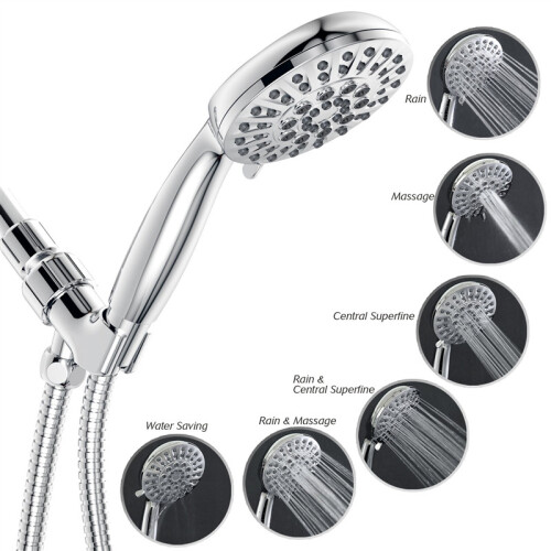 Ensemble de tuyaux de douche à pression pour douche à tête unique avec grande quantité d'eau 1
