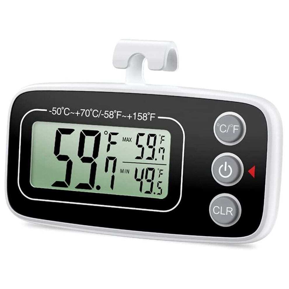 Fridge Thermometer, Digital Refrigerator Thermometer Waterproof Fridge Freezer Thermometer Monitor 1Pcs