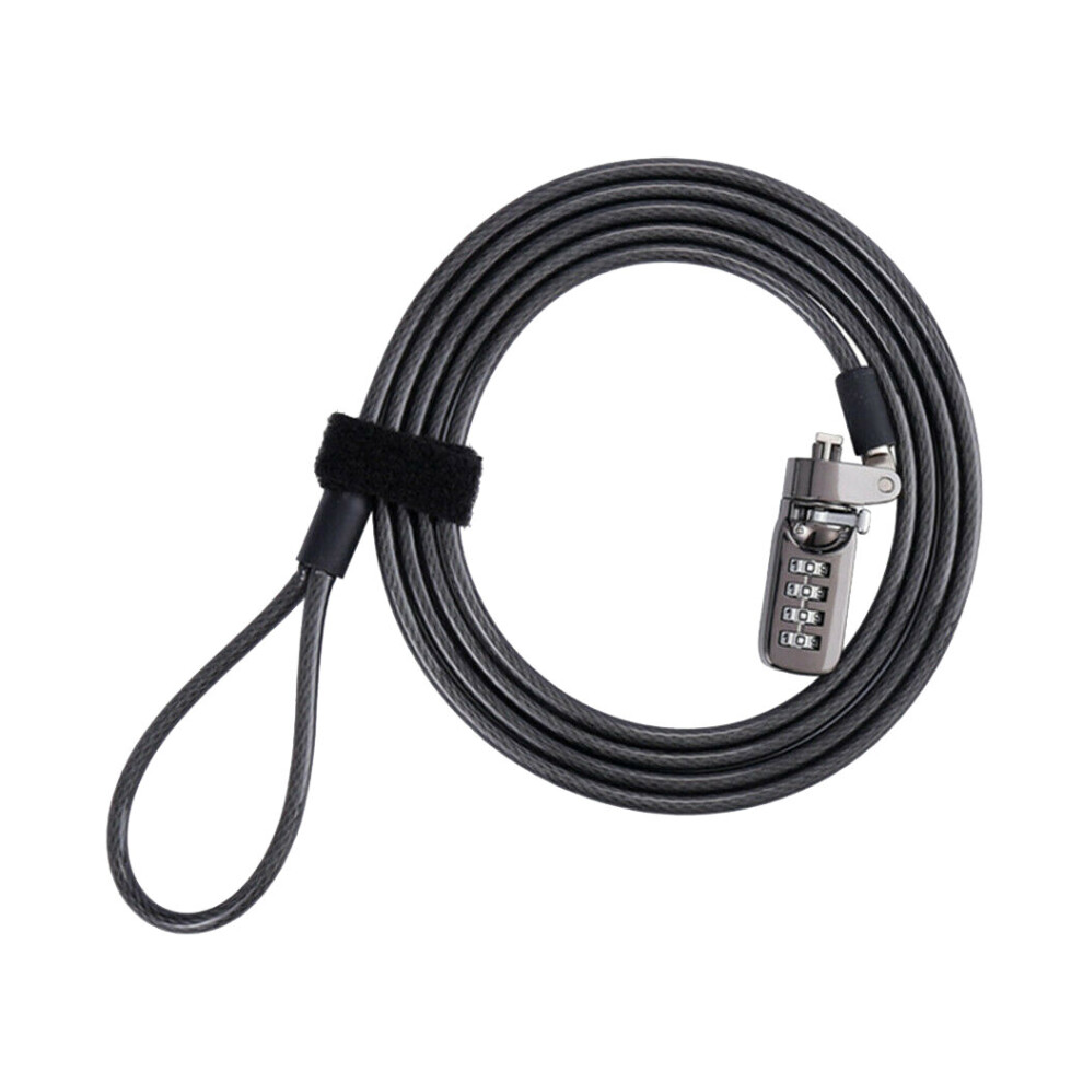 Tlily Security Anti-Theft Combination Laptop Notebook Cable Lock Digit Password Lock Size 4