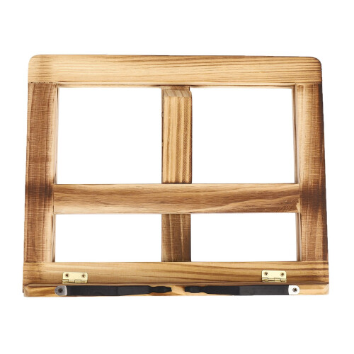 Foldable Recipe Book Stand,Wooden Frame Reading Bookshelf,Tablet Pc Support Stand 1
