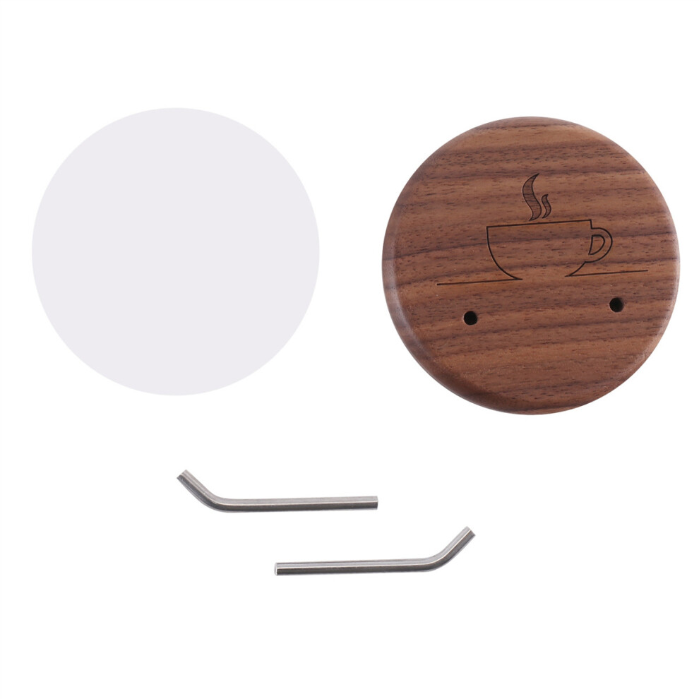 Espresso Portafilter Wall Rack Walnut Hooks With Stainless Steel Hooks Suitable For 51/54/58Mm Portafilter 4764074976390