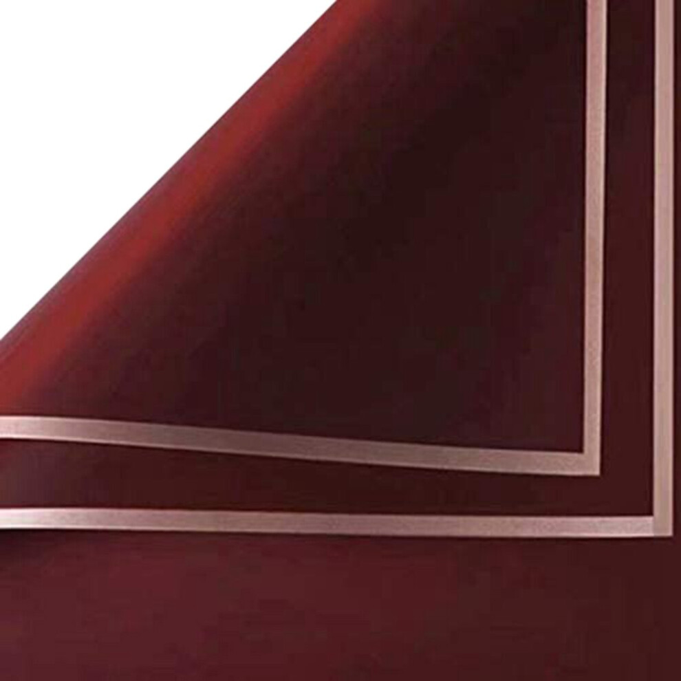 Papier d'emballage pour la fête des mères, emballage cadeau, papier fleuriste imperméable, 20 feuilles, bordeaux