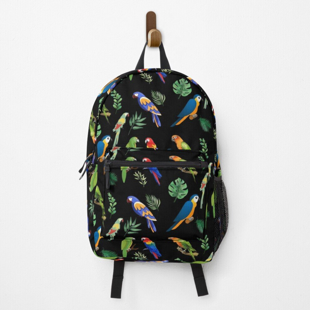 Famgem Backpack Cute Parrot Bird Pattern School Bag Travel 15"