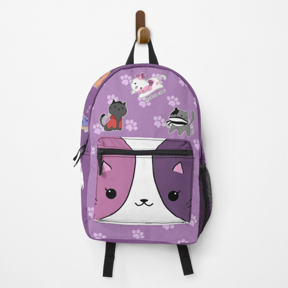 Backpack Aphmau Mystreet Cats, Garroth, Dante, Travis, Lucinda, Aaron, Zane School Bag Travel 15"