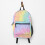 Backpack Rainbow Pastel School Bag Travel 15" 1