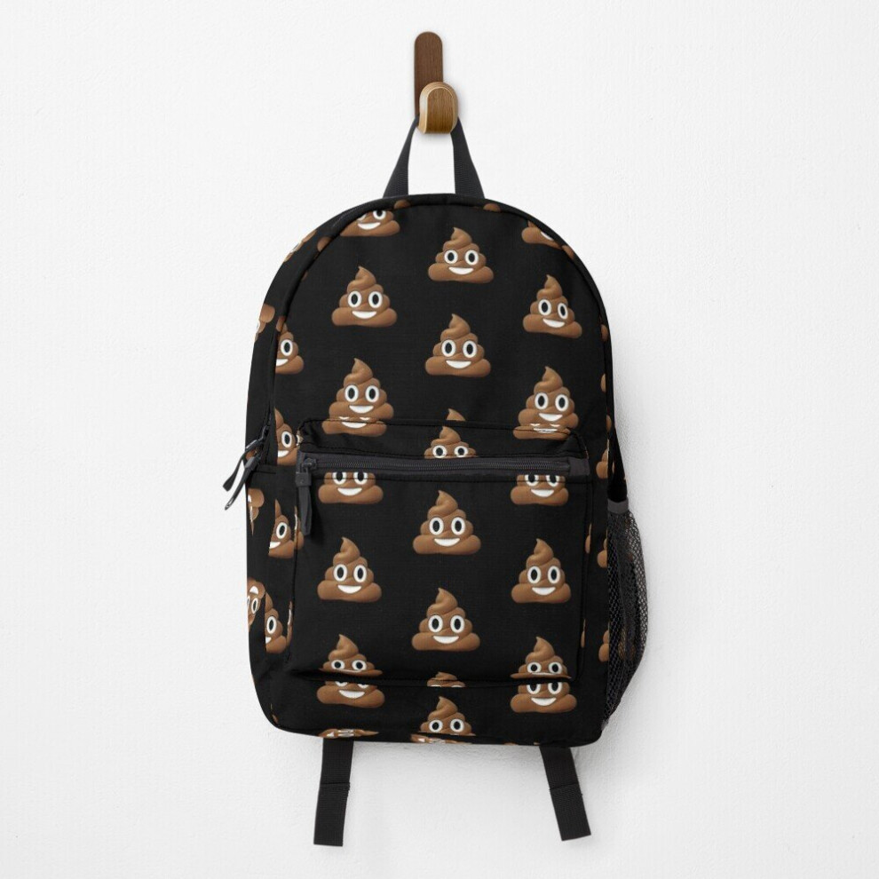 Backpack Poop Emoji  School Bag Travel 15"