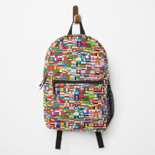 Backpack Flags School Bag Travel 15"