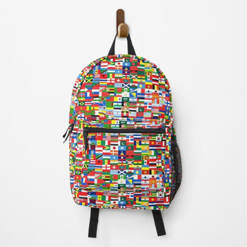 Backpack Flags School Bag Travel 15"