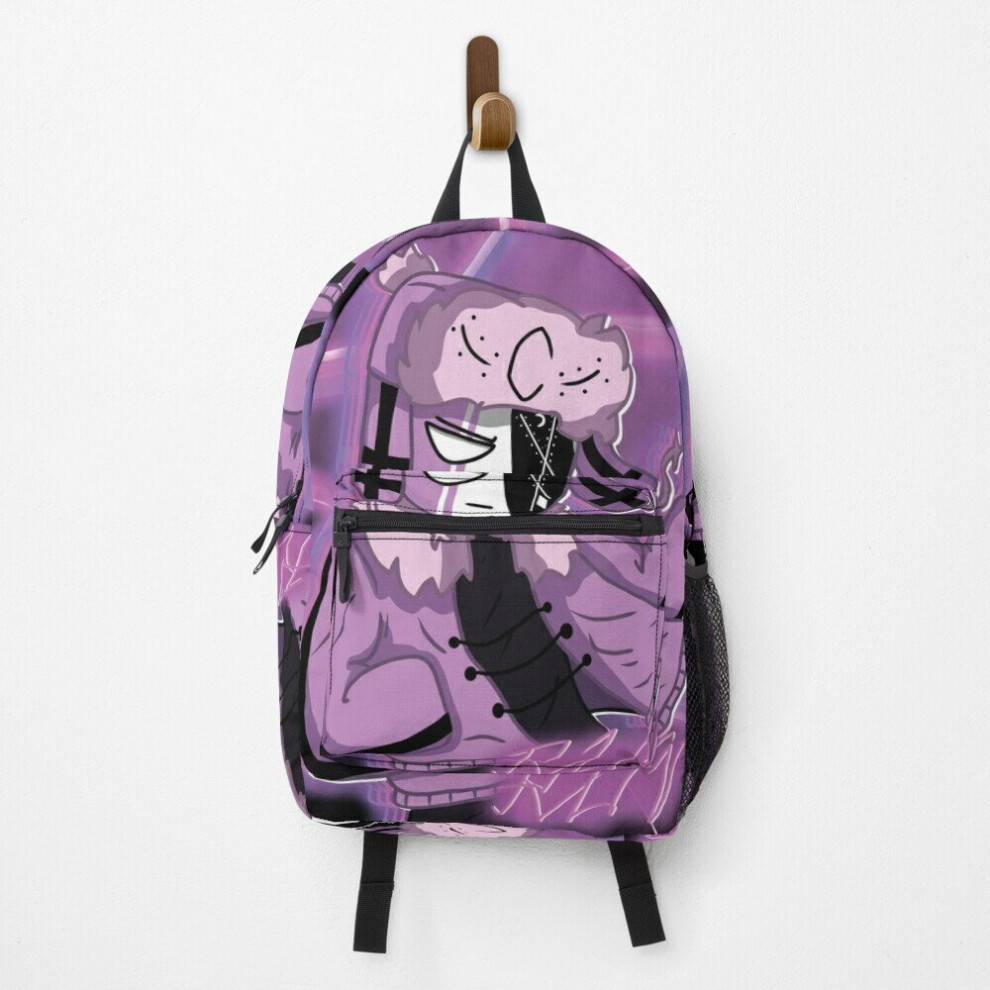 Famgem Backpack Fnf Ruv Holding A Knife With Neon Effect School Bag Travel 15"