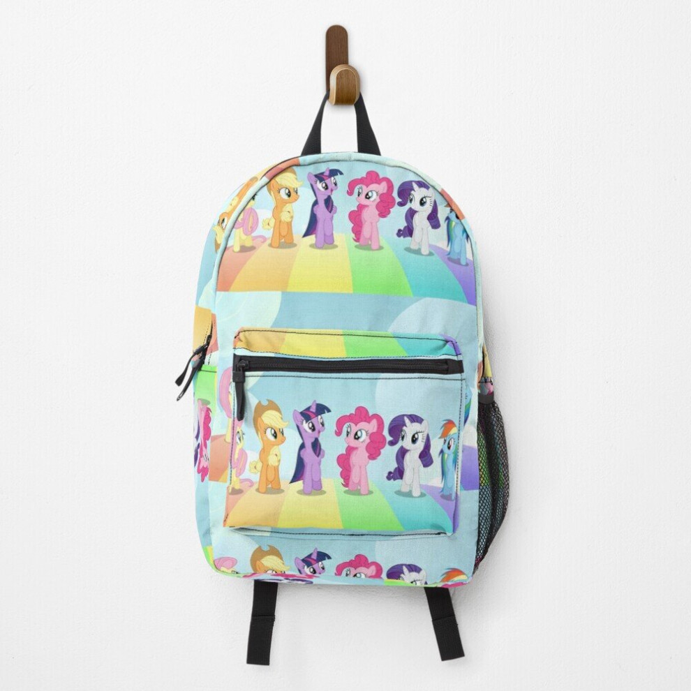 Backpack My little Pony walking on a rainbow School Bag Travel 15"