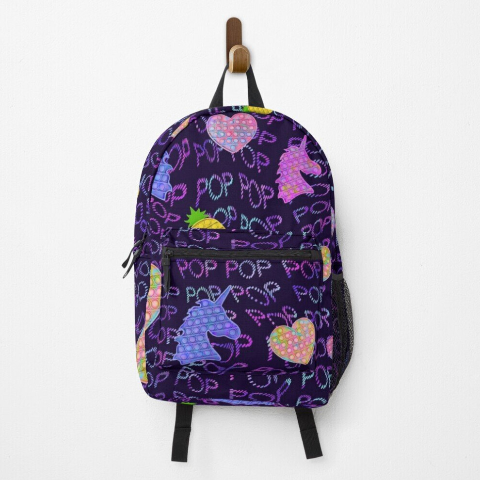 Backpack Pop Fidget Print Pattern School Bag Travel 15"