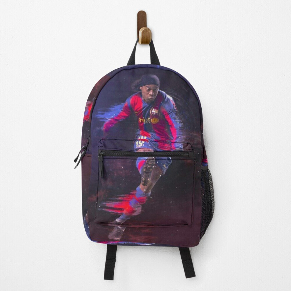 Famgem Backpack Ronaldinho Poster School Bag Travel 15"