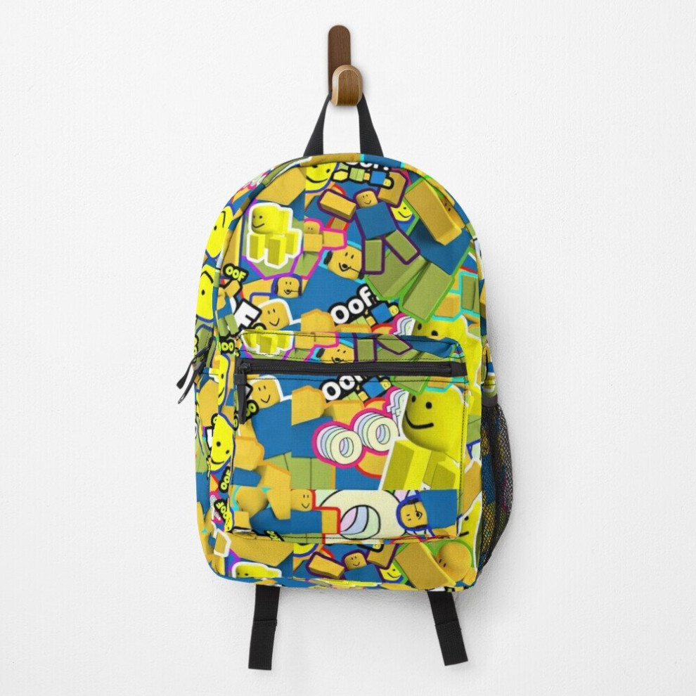 Famgem Backpack Oof Nub Memes Pattern All The Noobs Oof ,Yeet, Dab, Dabbing, Do You Are Have Stupid, Smug Dance School Bag Travel 15"