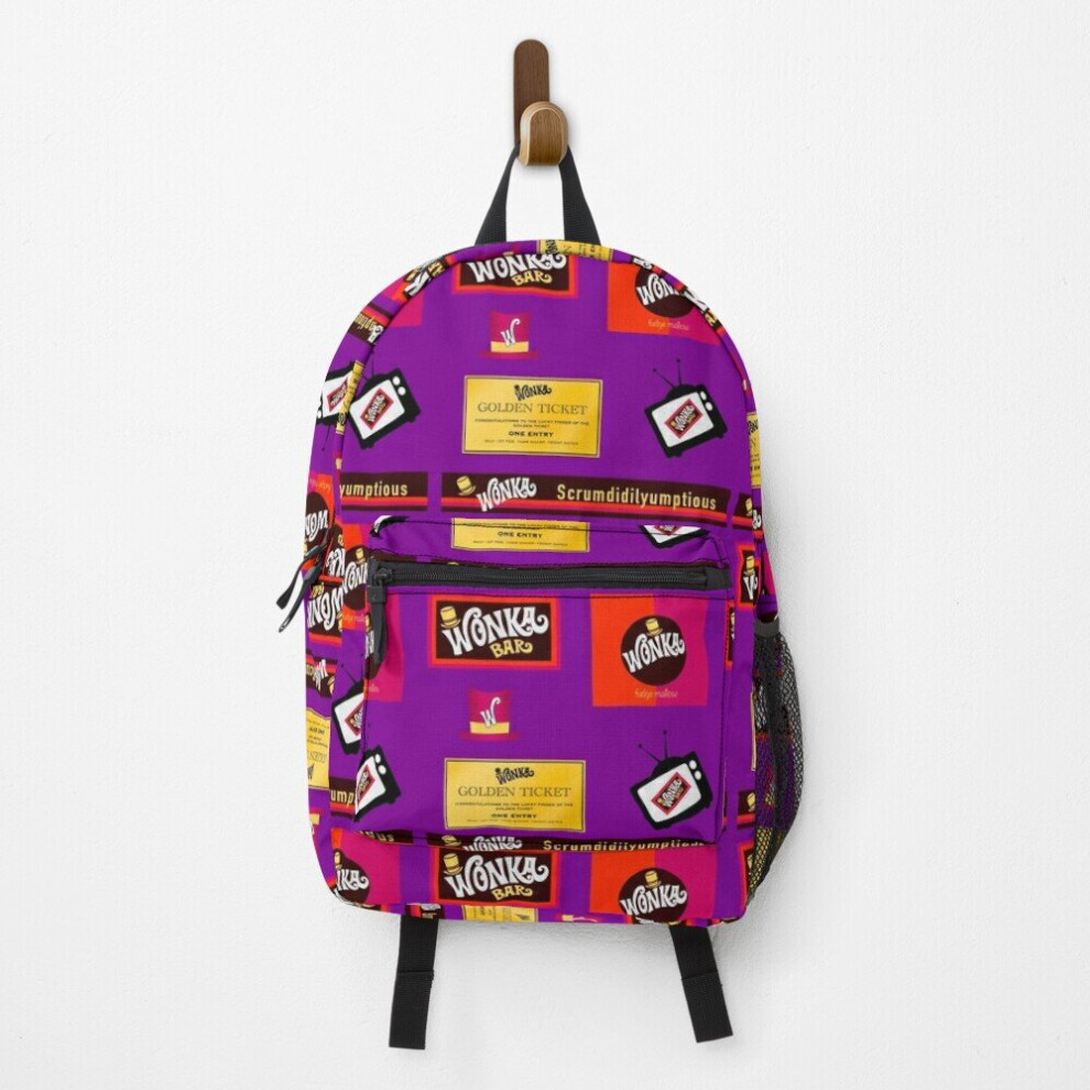 Backpack Willy Wonka Chocolate Pack School Bag Travel 15"