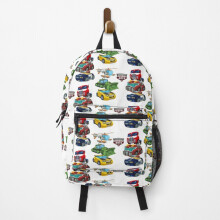 Backpack Transformers Rescue Bots Vechicles School Bag Travel 15"