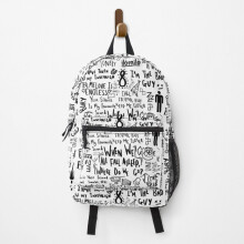 Billie Eilish-Inspired 15-Inch Backpack | Lightweight Durable Polyester School & Travel Bag with Laptop Compartment, Unique Famgem Design