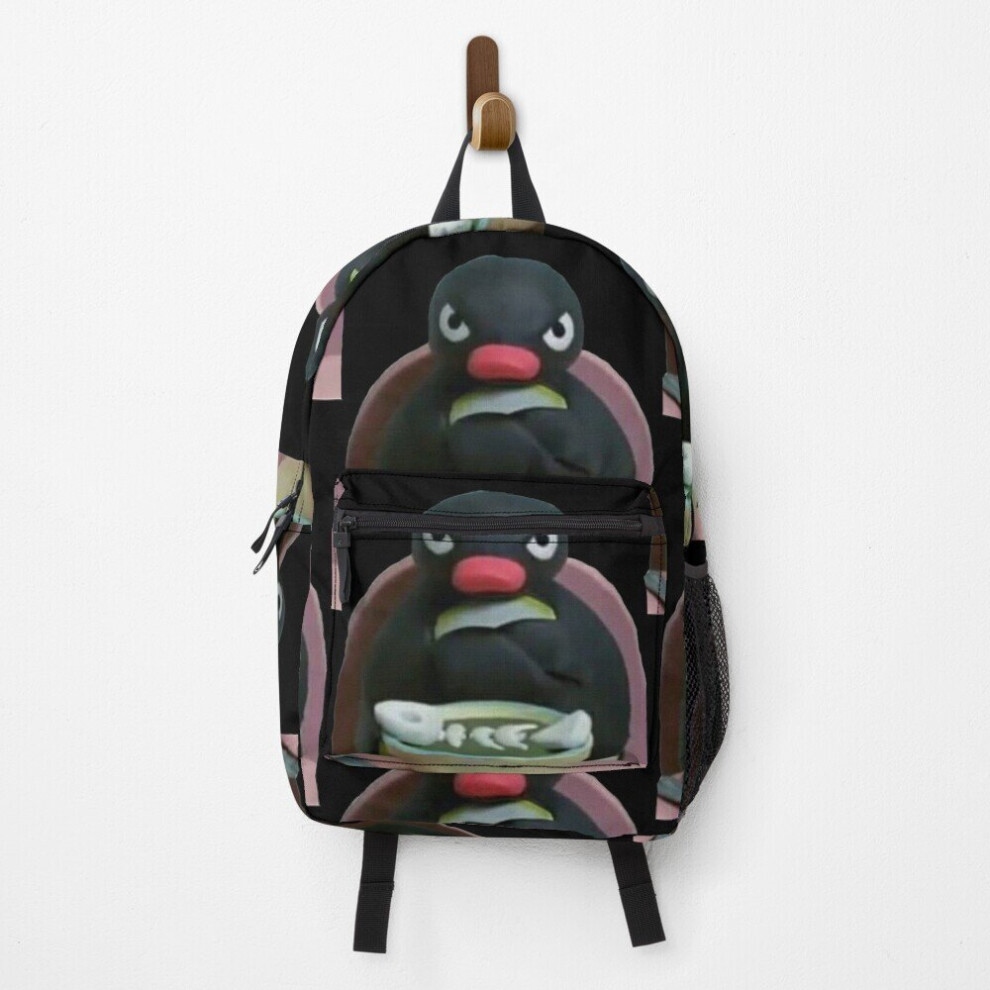 Famgem Backpack Angry Pingu Fish Bowl Official Merch School Bag Travel 15"