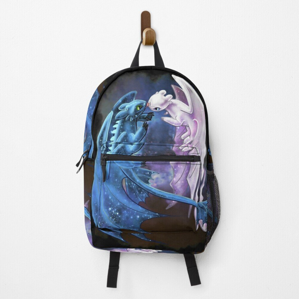 Backpack Dragon Heart - Starry Dragons - Toothless and Light Fury School Bag Travel 15"