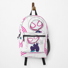 Backpack Cute spider ghost gwen, baby spidey girl, grl pwr, cartoon ghost kids t-shirt School Bag Travel 15"