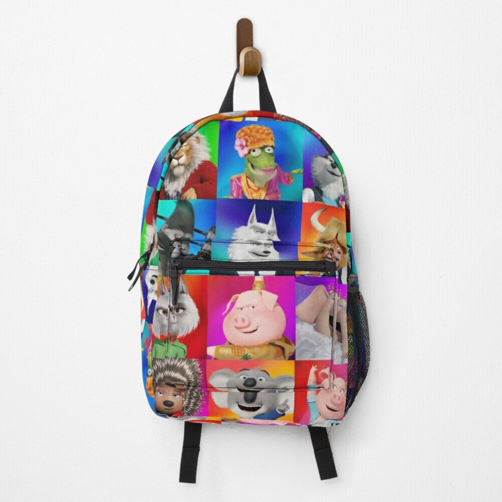 Backpack All Character Sing 2 Movie School Bag Travel 15"