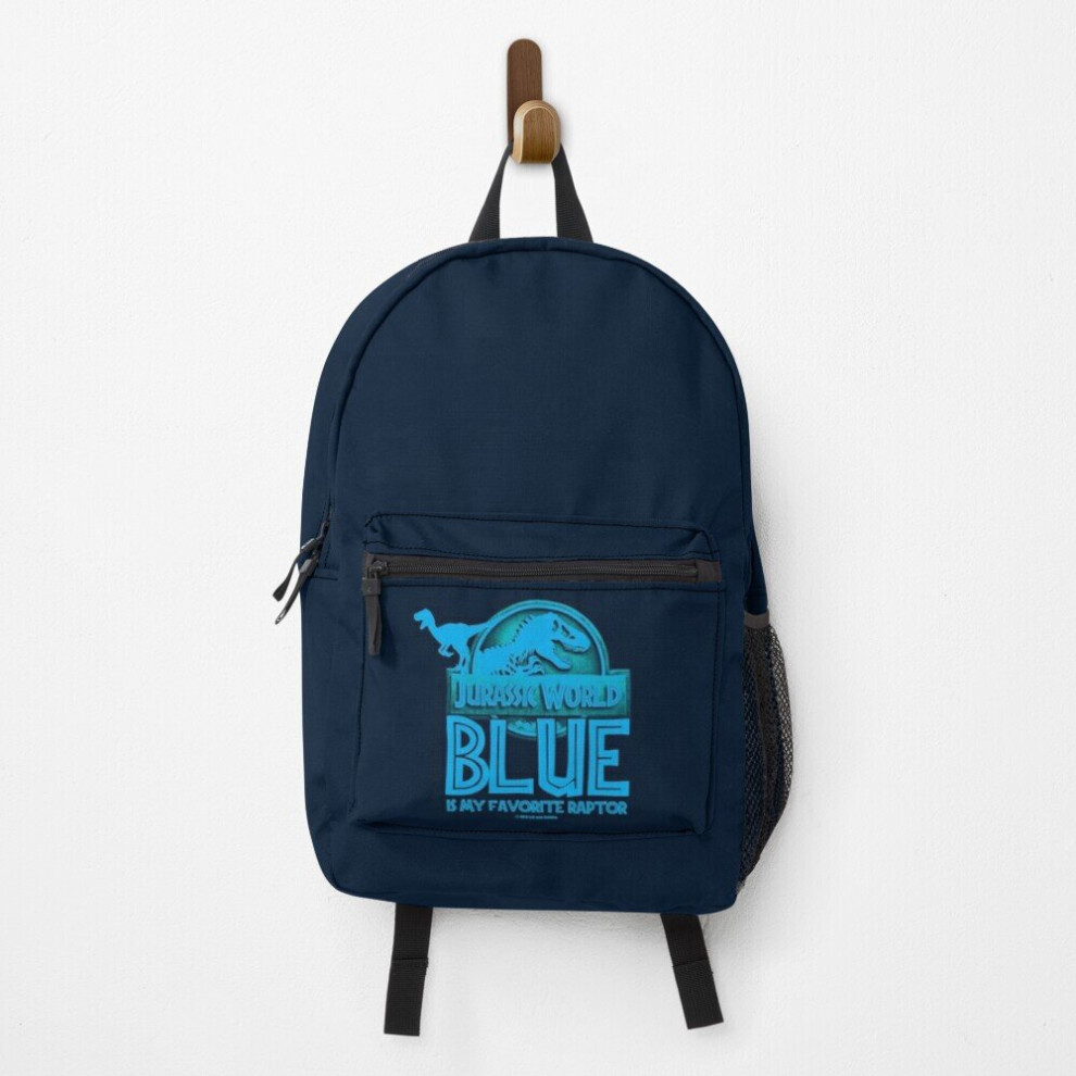 Famgem Backpack Jurassic World - Is My Favorite Raptor School Bag Travel 15" Blue
