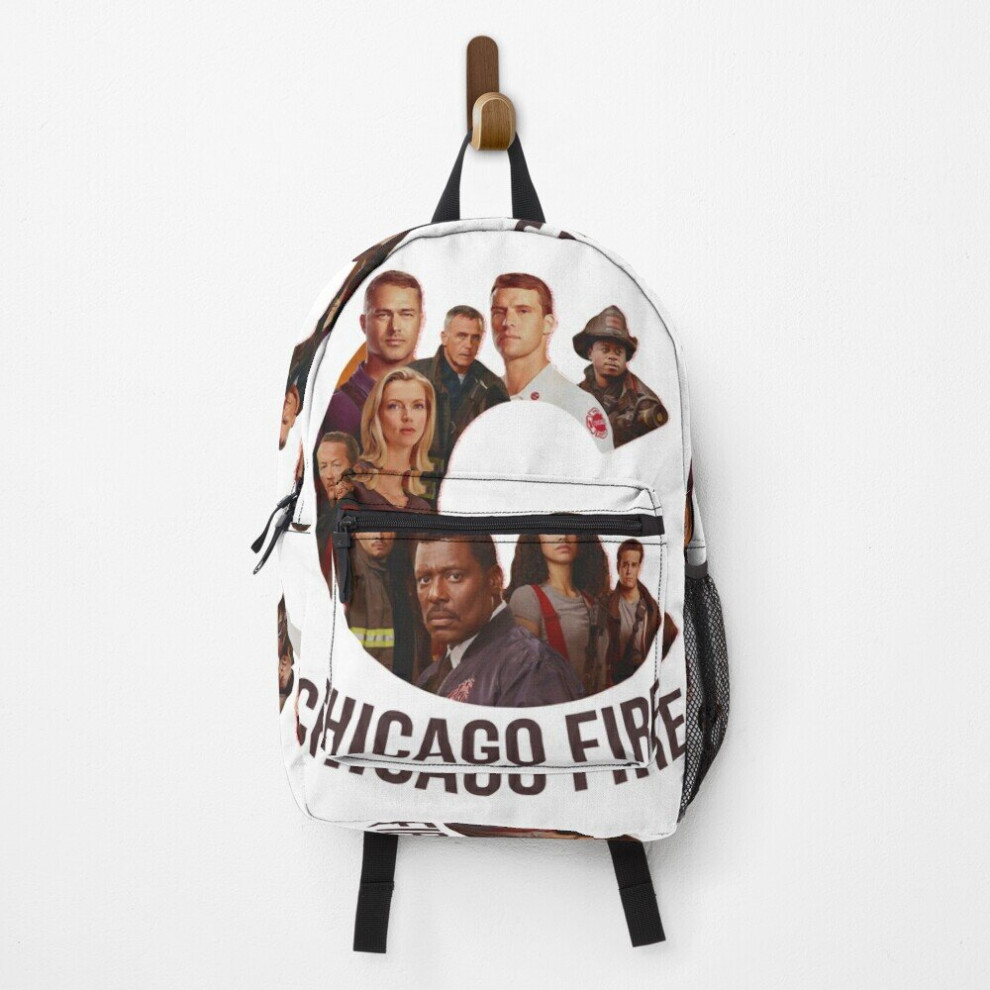 Famgem Backpack Chicago Fire Characters Cast Logo School Bag Travel 15"