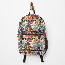 Bakugan 15-Inch Backpack | Durable Polyester School & Travel Bag with Multi-Compartment Design and Padded Straps