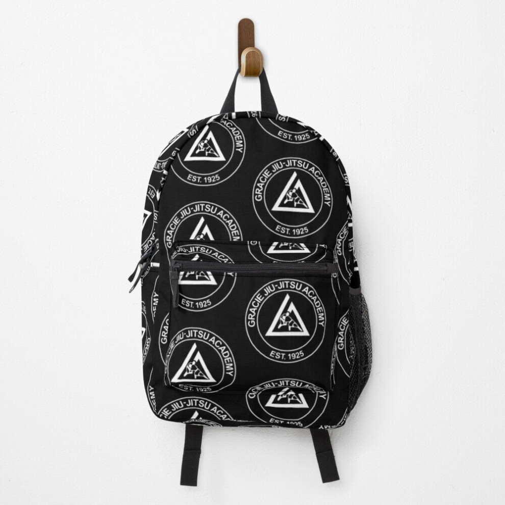 Famgem Gracie Jiu Jitsu Backpack 15-inch - Durable School/Travel Bag with Anti-Theft Pockets and Padded Straps, Unique Design