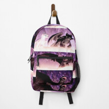 Backpack Toothless Night Fury And Light Fury School Bag Travel 15"
