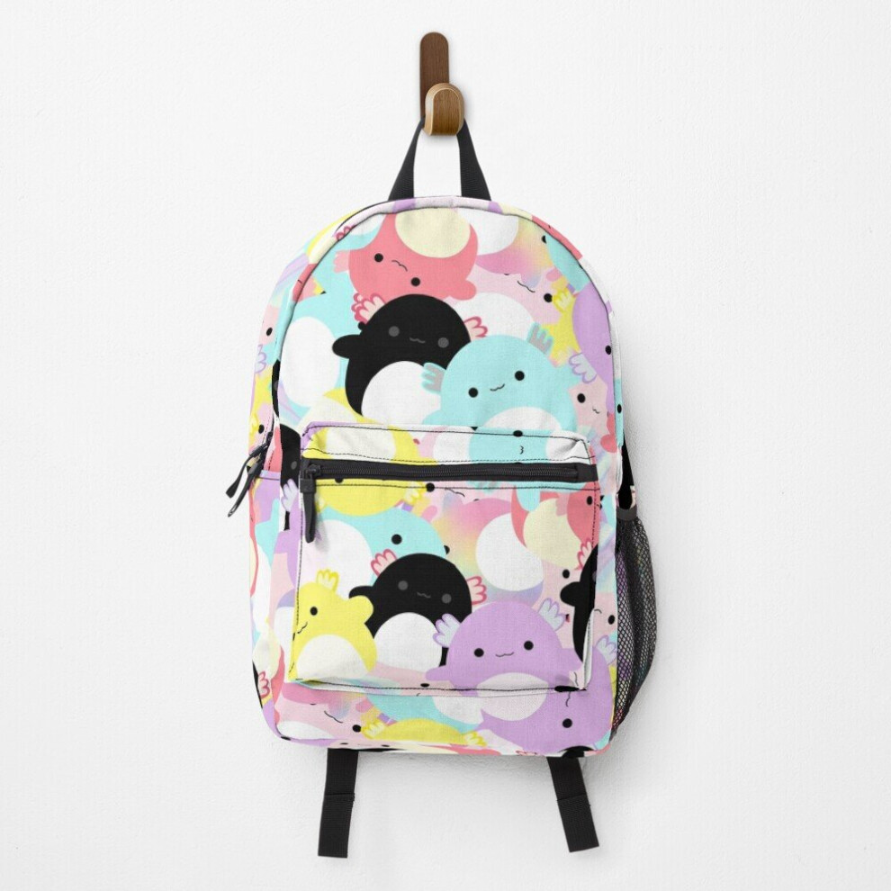 Backpack ORIGINAL Squishymellow axolotl chaos  School Bag Travel 15"