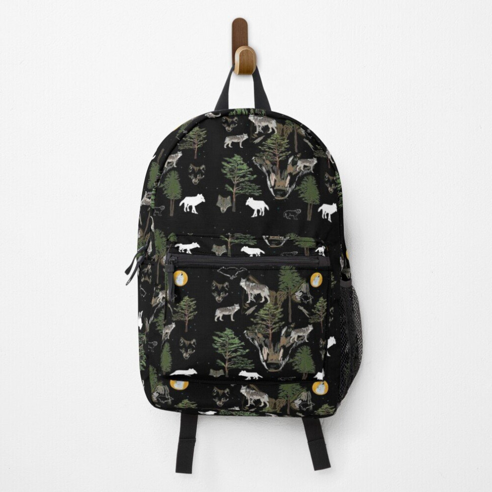 Famgem Backpack Wolves School Bag Travel 15"